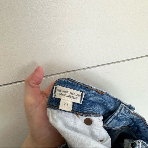 Madewell Women’s 28 High Rise Slim Boyjean Dover Wash - Picture 8 of 8